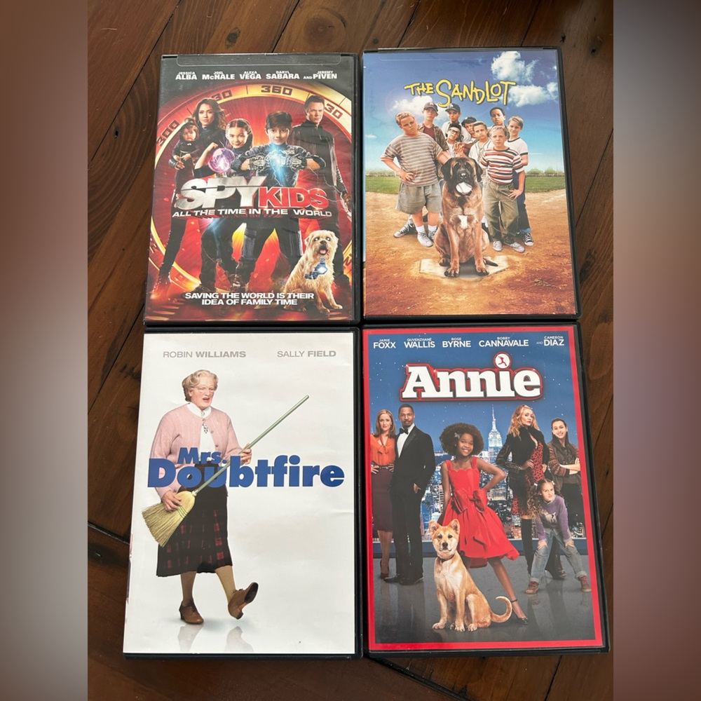 Lot of 4 Family Movies-DVDs